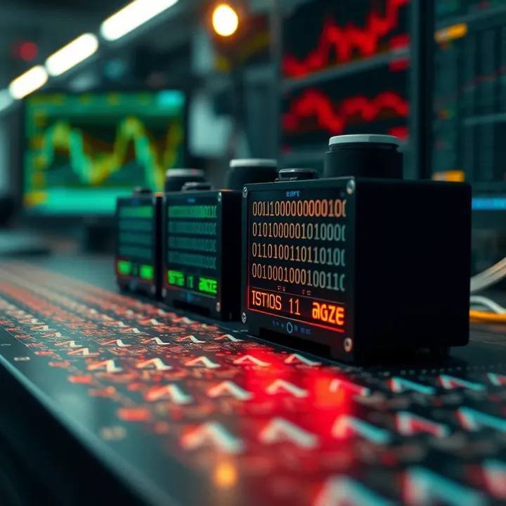 Applications of Binary Code Translation in Technology Visual representation of various applications utilizing binary code translation in computing and communication systems