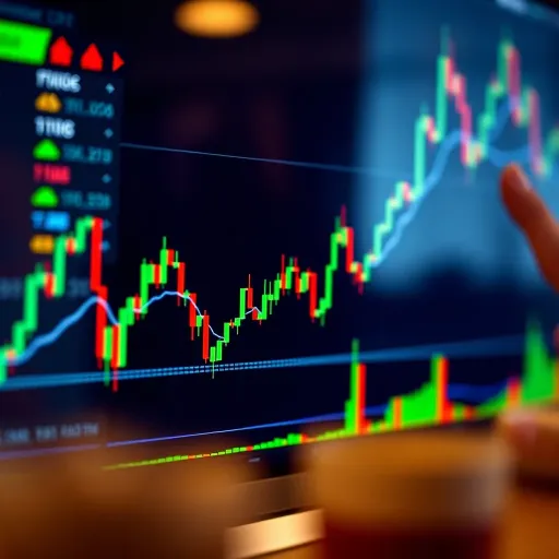 Doji Pattern Highlighting Market Uncertainty in Intraday Trading Technical chart illustrating doji candlestick pattern showing market indecision during fast-paced trading