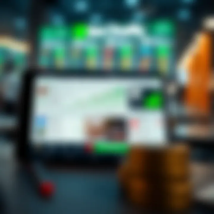 User interface showcasing features of popular Indian trading platforms
