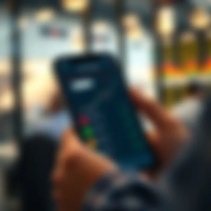 User-friendly interface with key features of a top trading application on smartphone