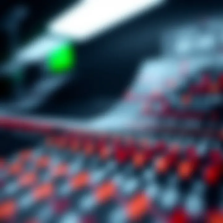 Visualization of the binary search technique dividing a sorted array to locate an element efficiently