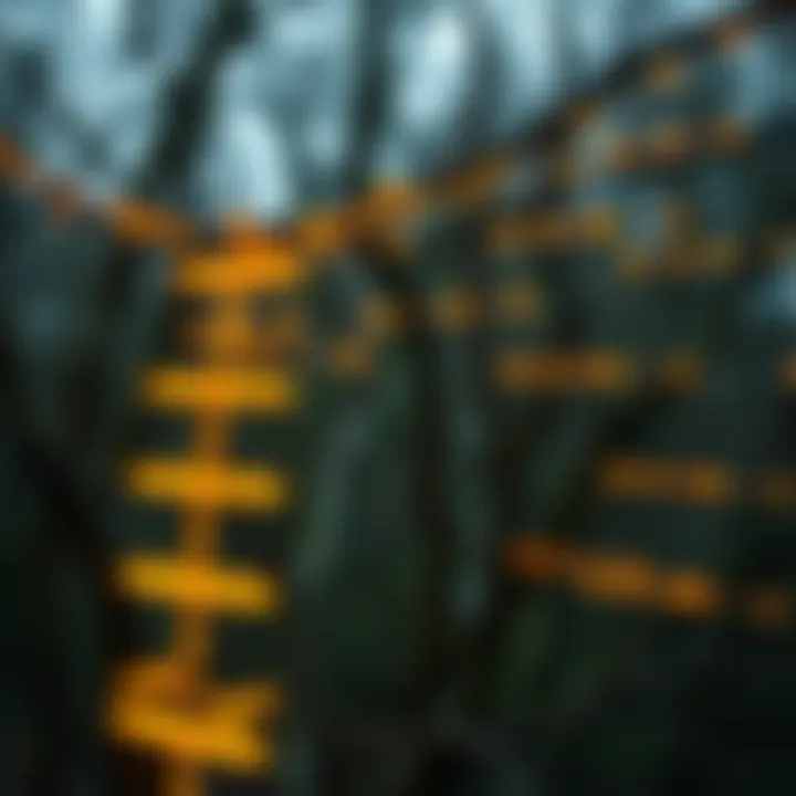Visualization of binary search tree operations including searching, insertion, deletion, and traversal paths