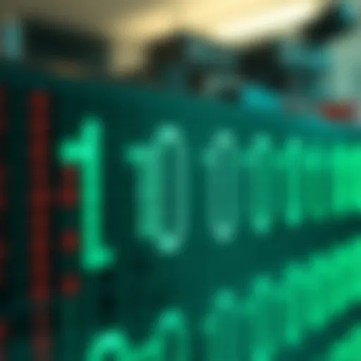Illustration showing a binary number being grouped into sets of three bits for conversion