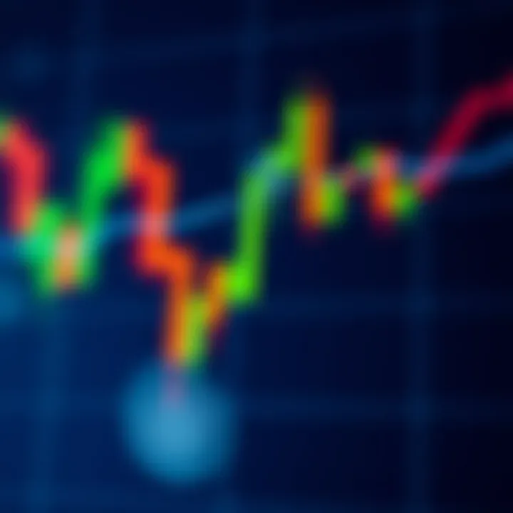 Bearish Candlestick Pattern for Market Trends Bearish candlestick pattern indicating downward price trend on a stock chart