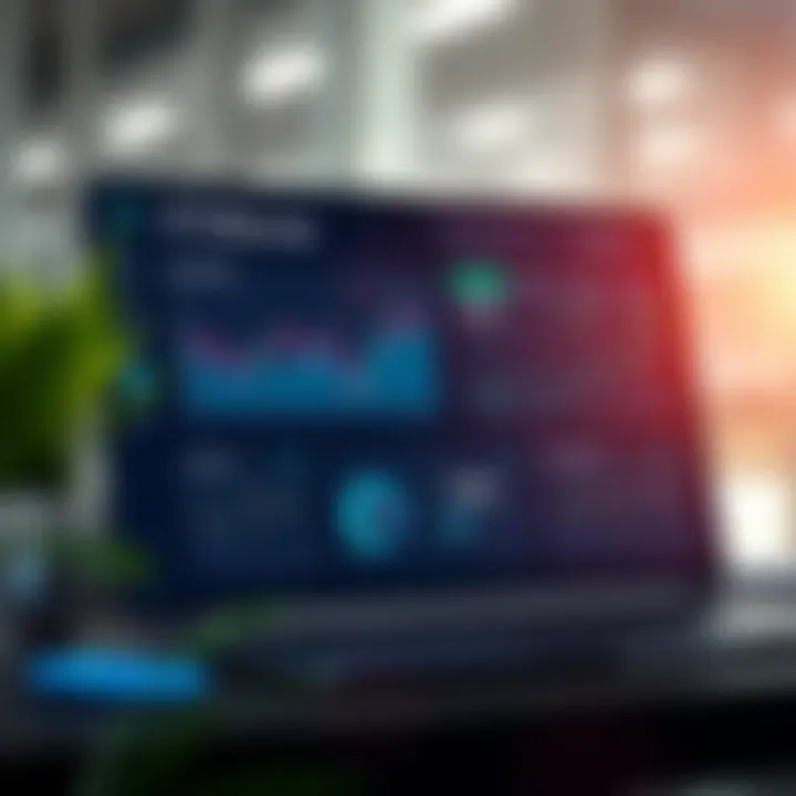 Dashboard interface showing AI-powered stock market analytics and trading signals