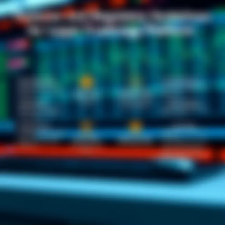 Graphical representation of key features and regulatory guidelines for legal trading platforms