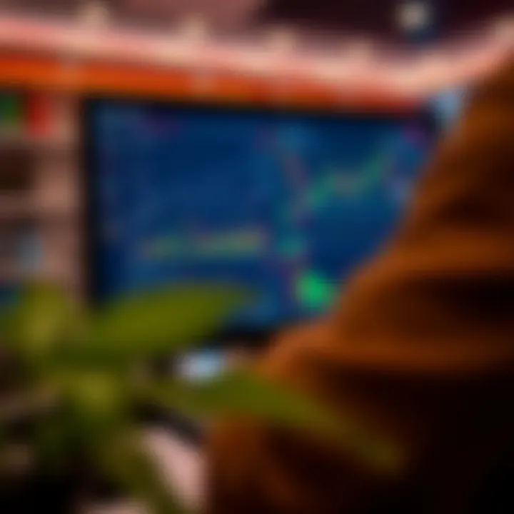 User interface of a Bank Nifty trading app showing various charts and analytical tools on screen