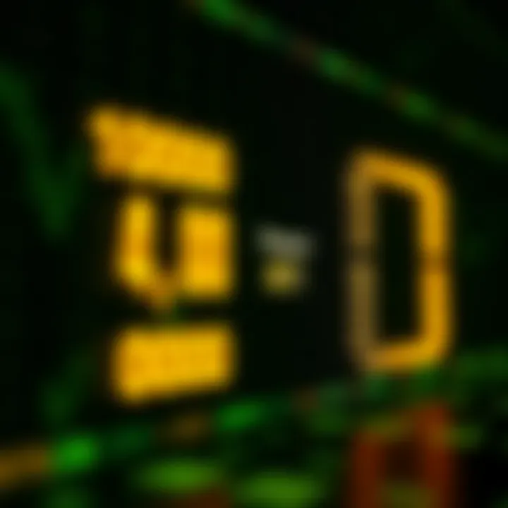Illustration showing binary digits converting into decimal numbers with visual representation of powers of two