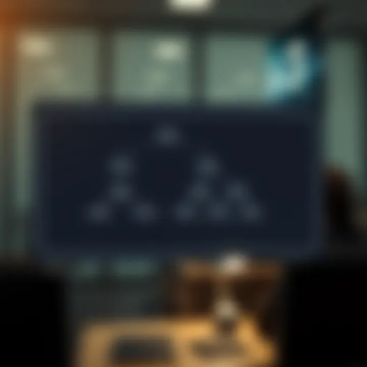 Flowchart depicting the dynamic programming approach to construct an optimal binary search tree efficiently