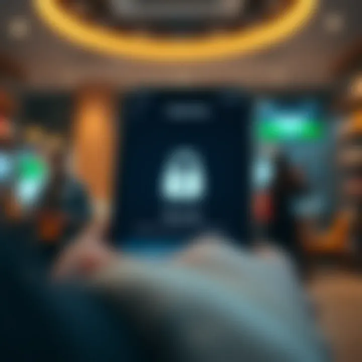 Secure login screen demonstrating advanced security features of a trading application