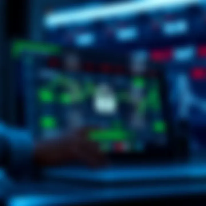 Secure online trading platform with encryption and customer support icons