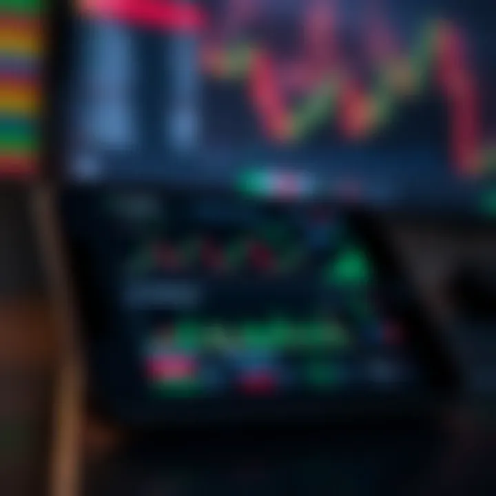 Conceptual illustration of mobile device showing financial graphs and trading analytics for effective decision making