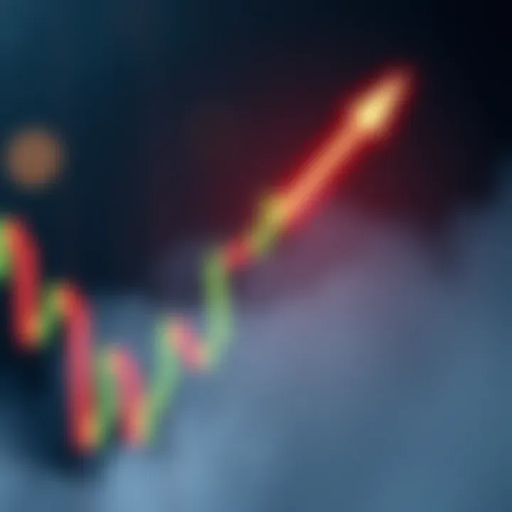 Bearish shooting star candlestick pattern highlighting possible price decline