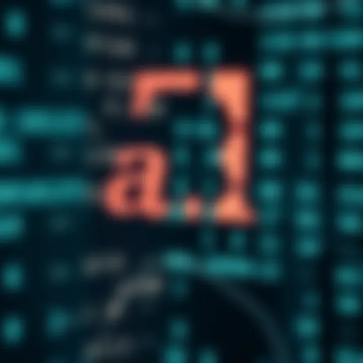 Binary digits representing the letter a in digital code