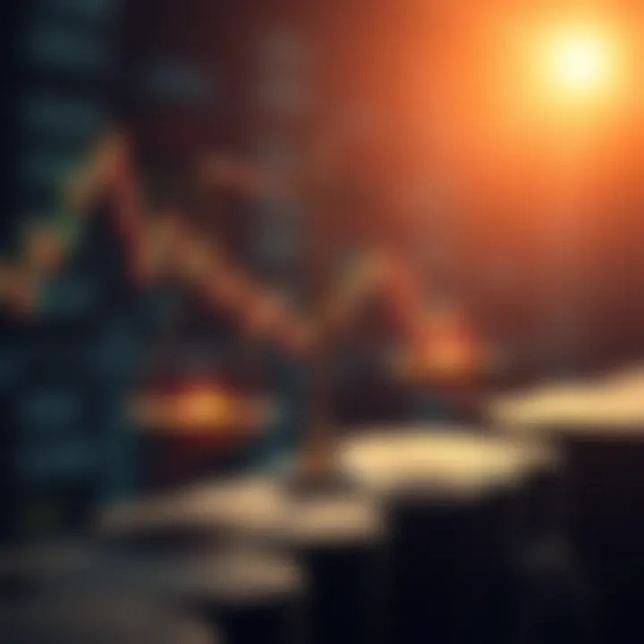 Conceptual graphic illustrating risk and reward balance in no investment trading apps