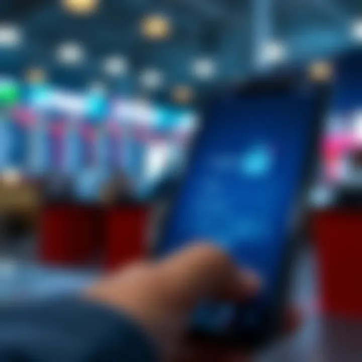 Secure mobile login screen highlighting encryption and security features for trading apps