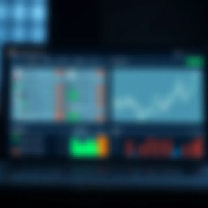 Comparison of trading app features such as fees, usability, and investment options on a digital dashboard