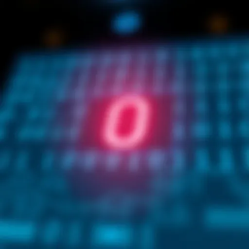 Diagram illustrating binary number system with digits zero and one