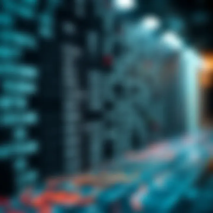 Visualization of binary search dividing a sorted array to locate target efficiently