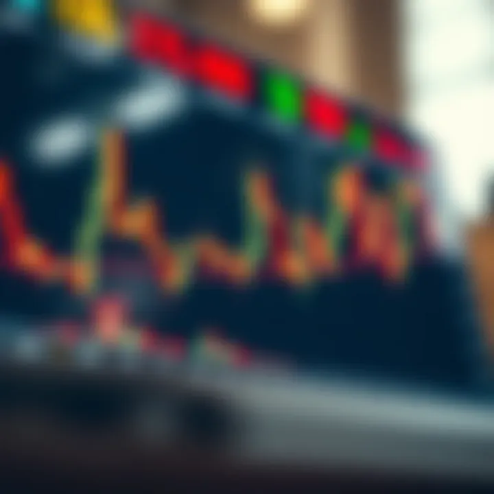 Detailed candlestick chart showing bullish and bearish price movements with clear candlestick patterns