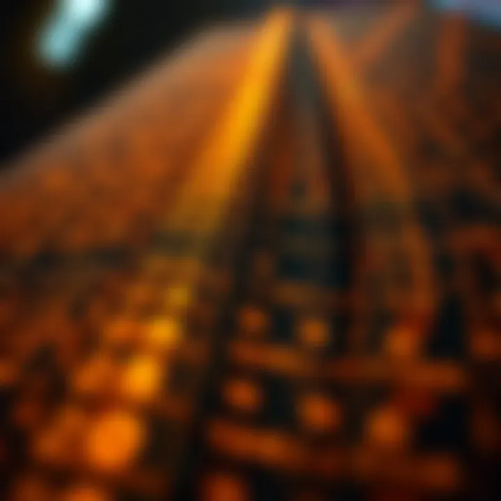 Visual representation of binary search dividing a sorted dataset to efficiently locate a target value