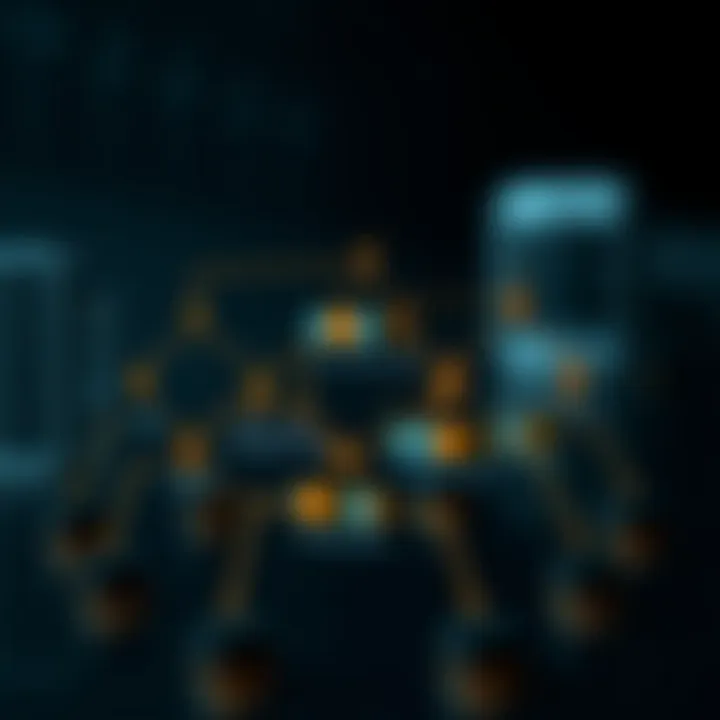 Diagram illustrating the structure of a binary search tree with nodes arranged in levels