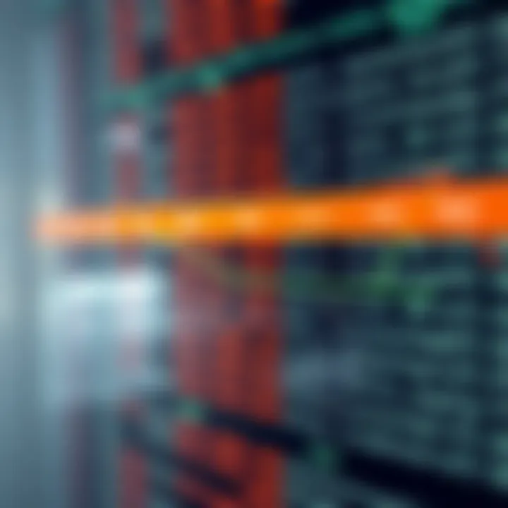 Diagram showing sequential search through a list of elements highlighting the traversal from start to end