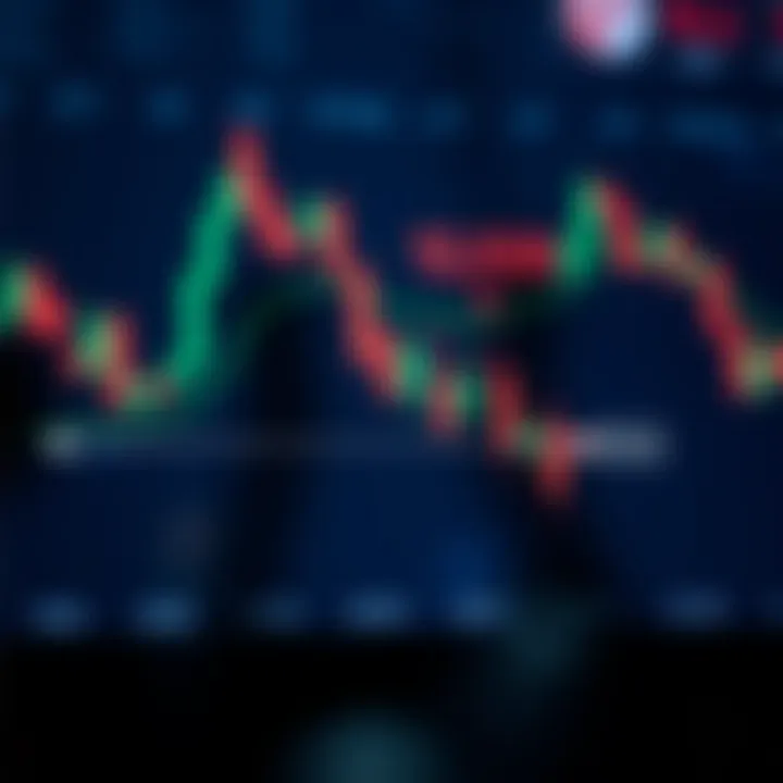 Diagram showing a bearish harami candlestick pattern signaling possible downward trend