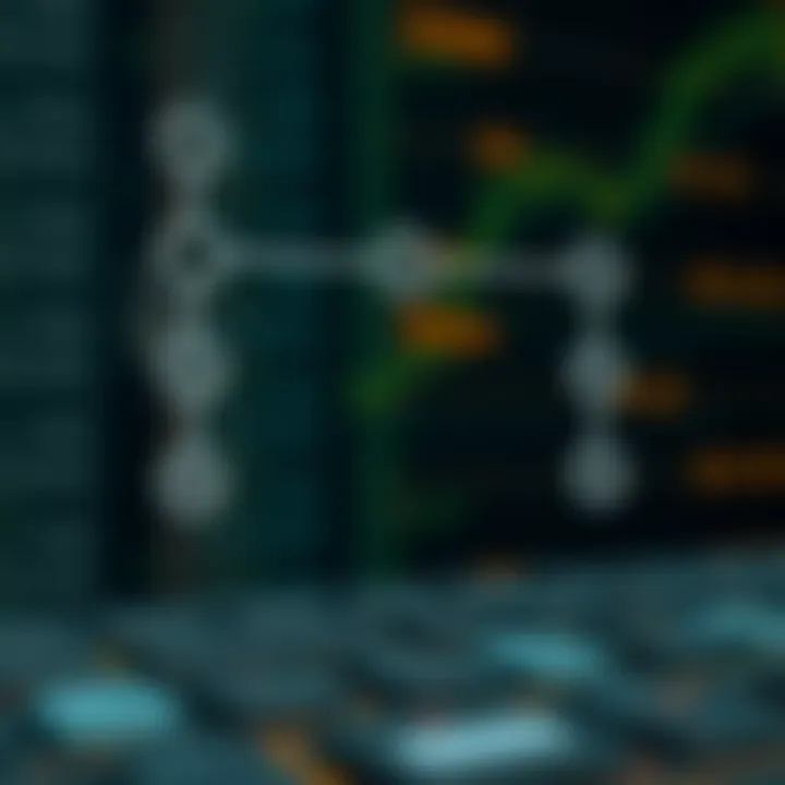 Diagram showing a binary search tree with nodes connected to illustrate insertion of a new node while maintaining tree order