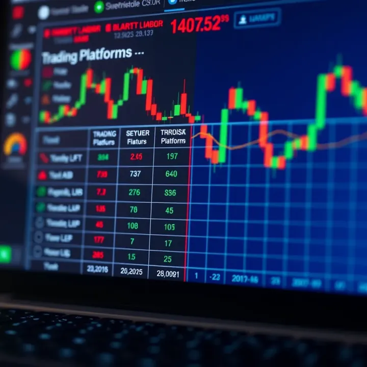Graph showing comparison of trading platform features including fees and regulatory compliance
