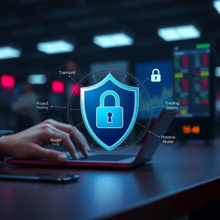Illustration of secure financial transactions representing safety features in trading applications