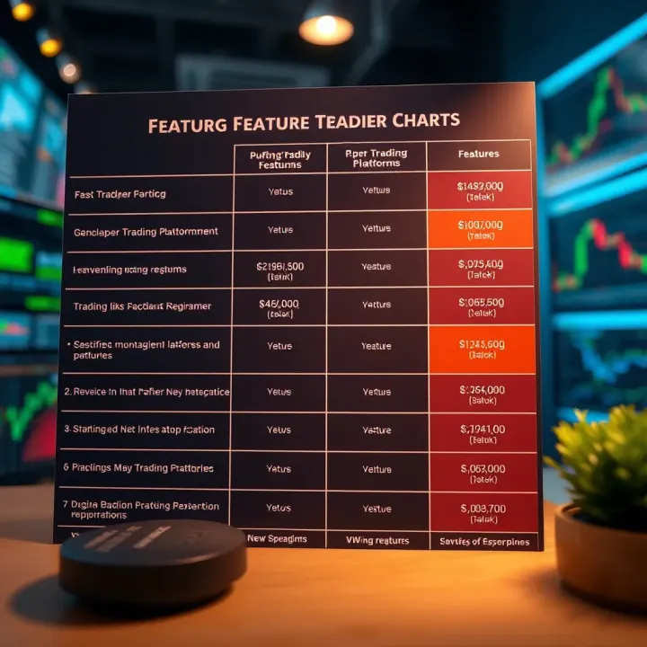 Comparison chart showing features and benefits of different paper trading platforms in India