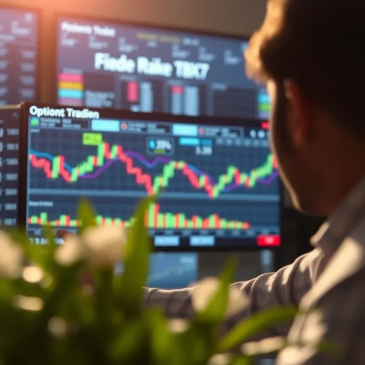 Illustration of course modules and key concepts for options trading education