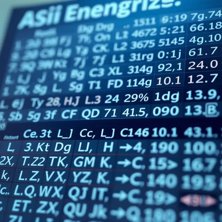 Comparison of ASCII and Unicode Encoding Standards Chart comparing ASCII and Unicode encodings for various alphabets