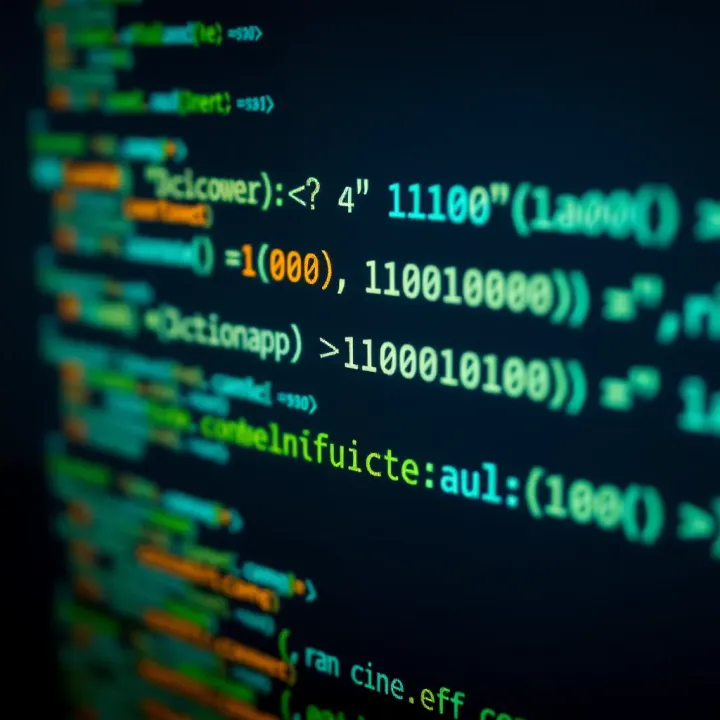 C++ code snippet demonstrating conversion of decimal to binary representation