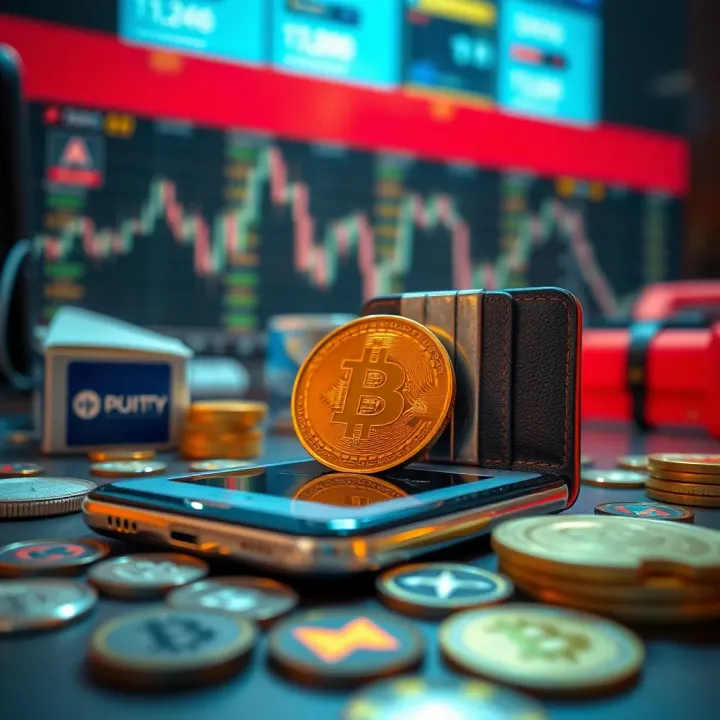 Illustration showing secure digital wallet and payment options for cryptocurrency trading in India