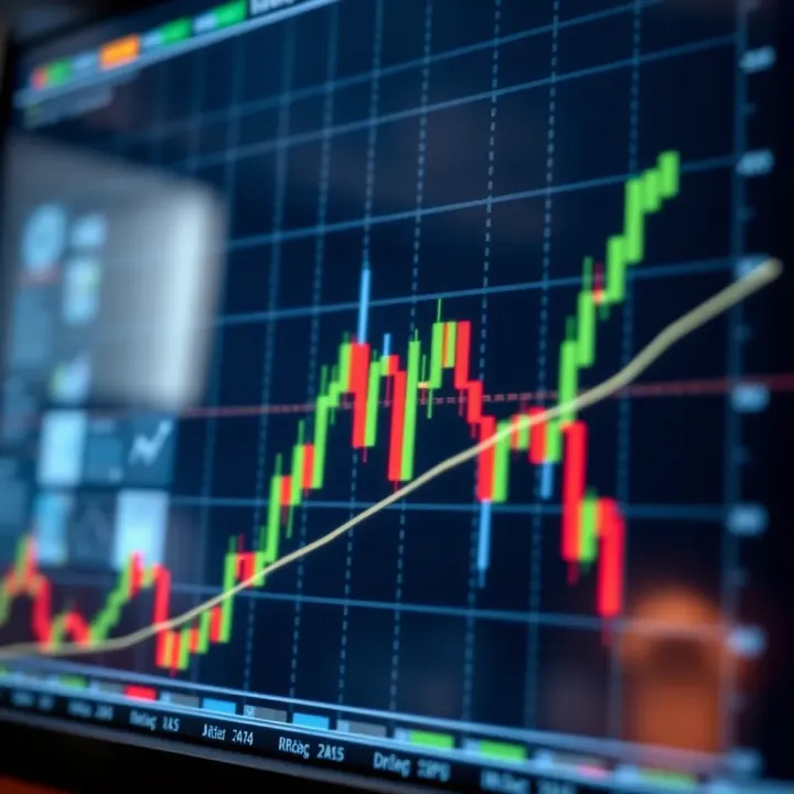 Chart displaying ascending triangle pattern indicating potential upward breakout