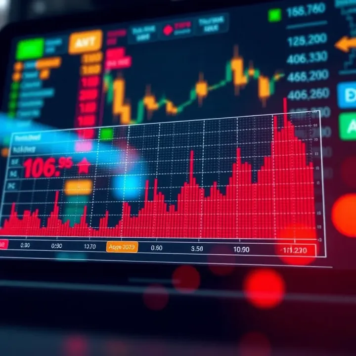 Graph showing high trading volume and tight bid-ask spread for liquid options stocks in India