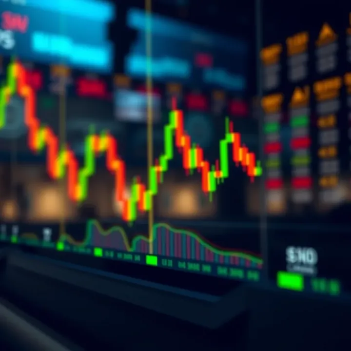 Bearish harami candlestick pattern signaling possible downward price movement