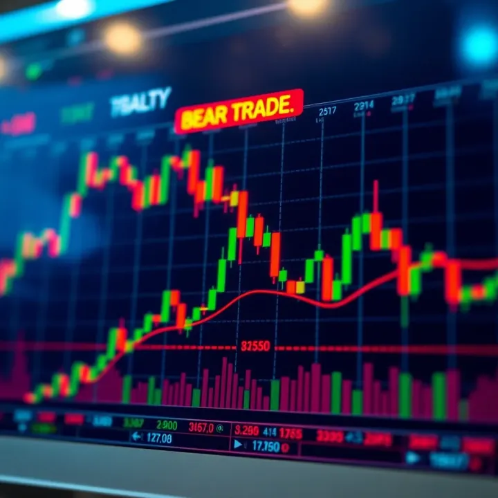 Bearish Chart Pattern Indicating Potential Downtrend Bearish candlestick pattern signaling reversal in Indian trading charts