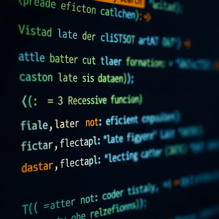 Efficient C++ Binary Search Code Example Code snippet displaying efficient binary search implementation in C++ with highlighted recursive function