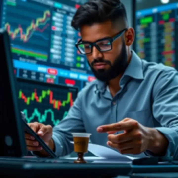Visual representation of secure digital trading with legal and illegal platforms contrasted