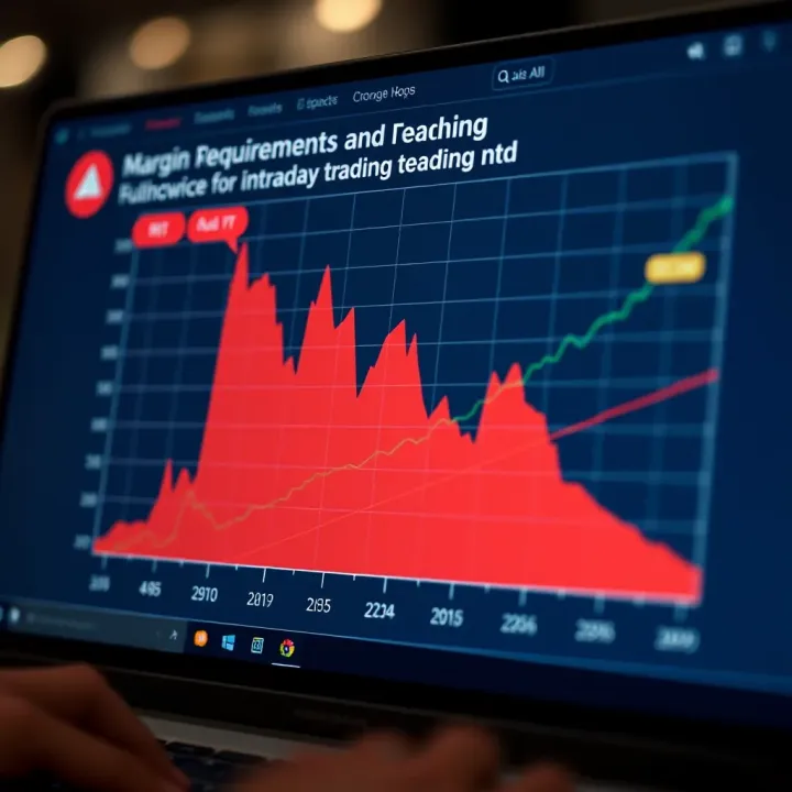 Graph showing margin requirements for intraday trading with regulatory guidelines in India