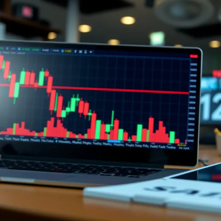 Bearish Harami Pattern in Trading Candlestick Patterns Chart showing a bearish harami candlestick pattern signaling possible reversal in price direction